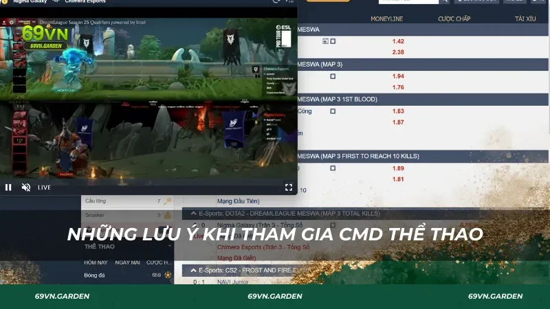 Những lưu ý khi tham gia CMD thể thao