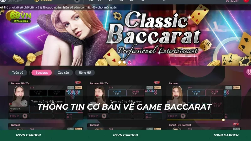 Thông tin cơ bản về game Baccarat tại 69VN